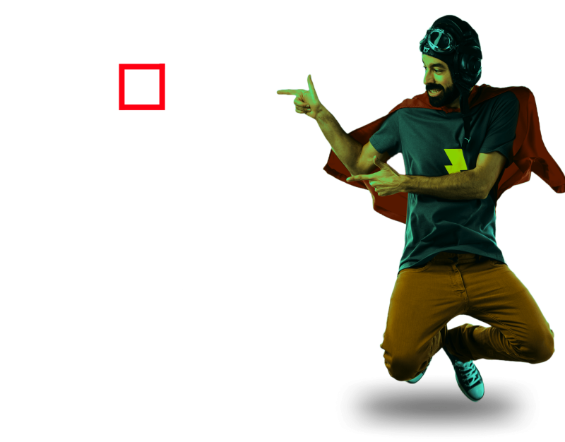 Promotional image of a superhero character emphasizing web design services by Pixelize. Promotional image of a superhero character emphasizing web design services by Pixelize.